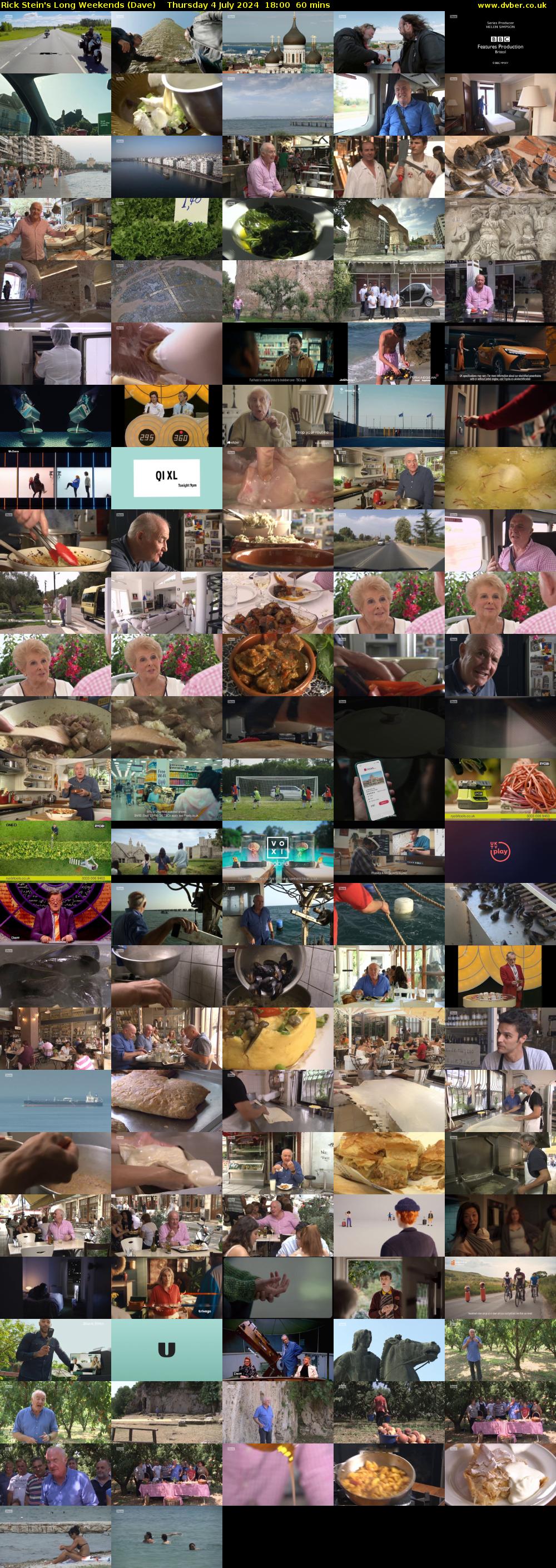 Rick Stein's Long Weekends (Dave) Thursday 4 July 2024 18:00 - 19:00