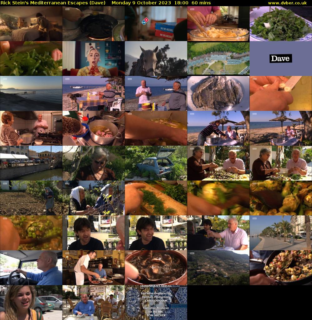 Rick Stein's Mediterranean Escapes (Dave) Monday 9 October 2023 18:00 - 19:00