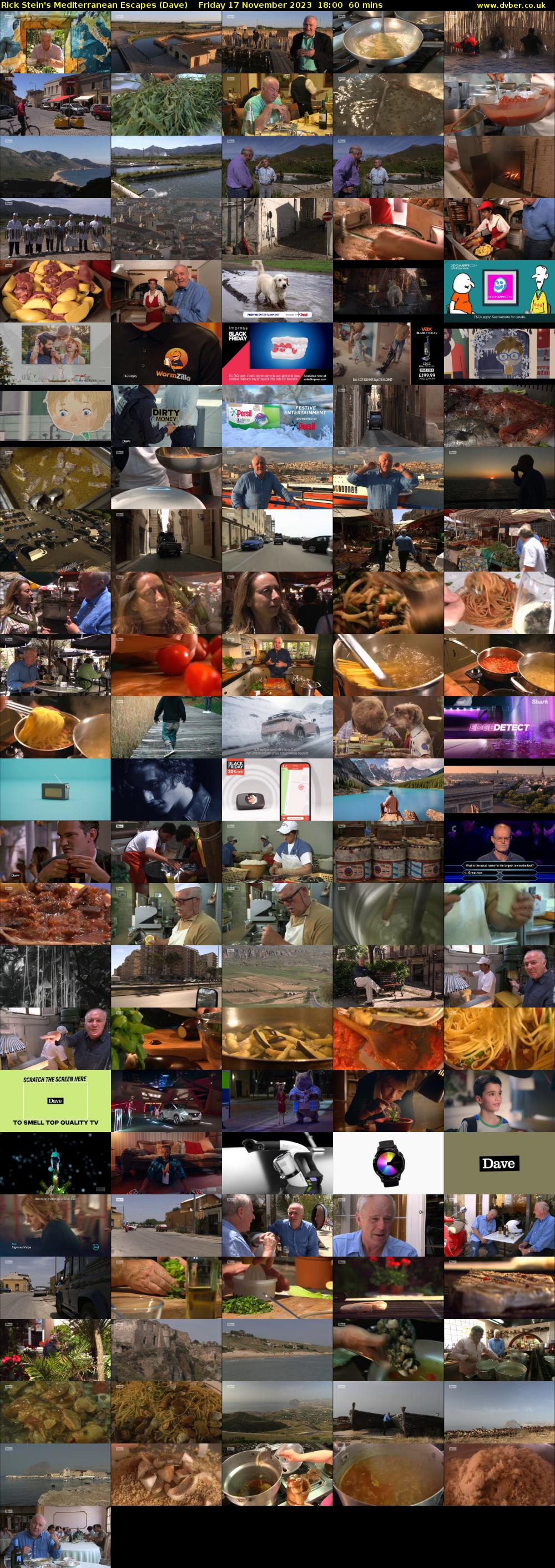 Rick Stein's Mediterranean Escapes (Dave) Friday 17 November 2023 18:00 - 19:00