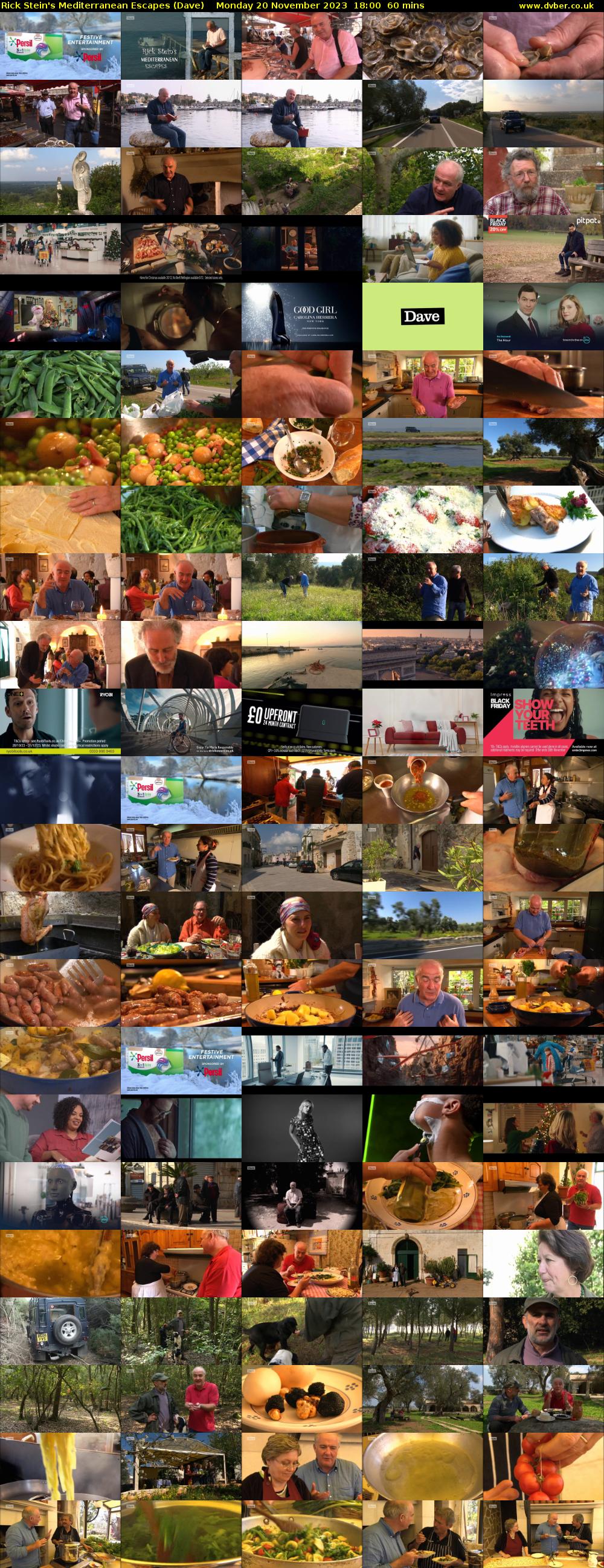 Rick Stein's Mediterranean Escapes (Dave) Monday 20 November 2023 18:00 - 19:00