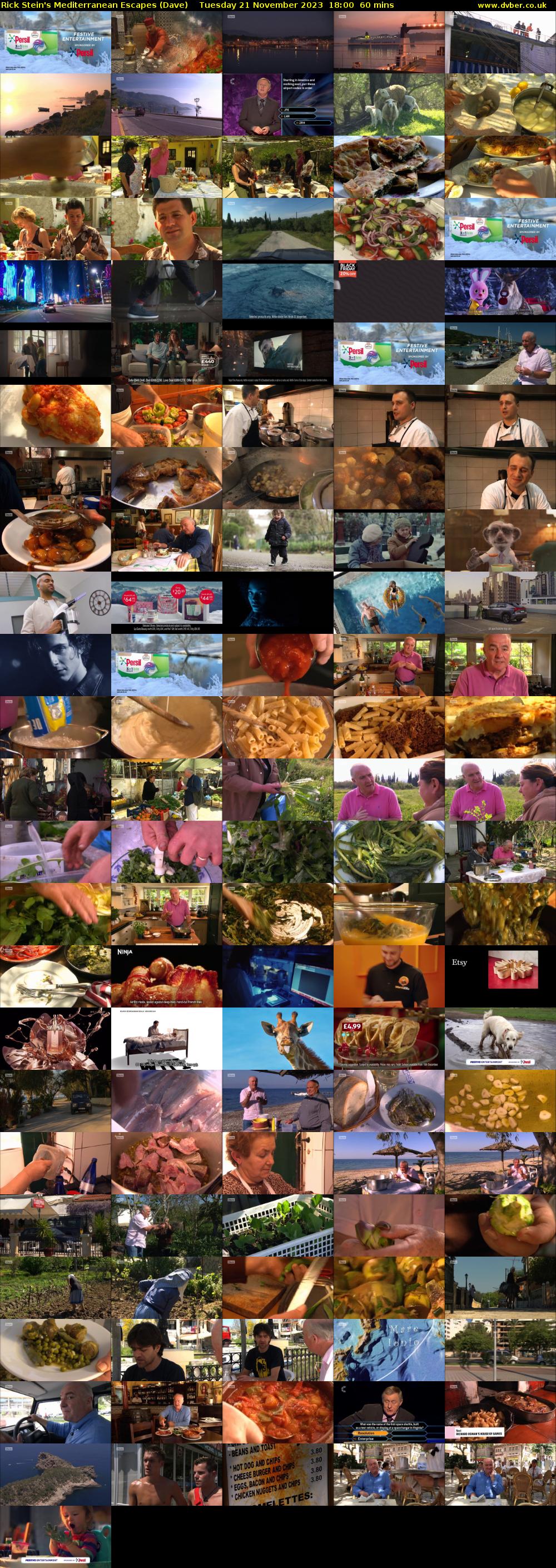 Rick Stein's Mediterranean Escapes (Dave) Tuesday 21 November 2023 18:00 - 19:00