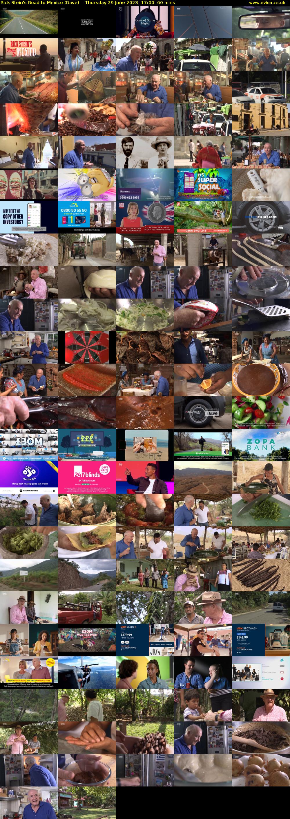 Rick Stein's Road to Mexico (Dave) Thursday 29 June 2023 17:00 - 18:00
