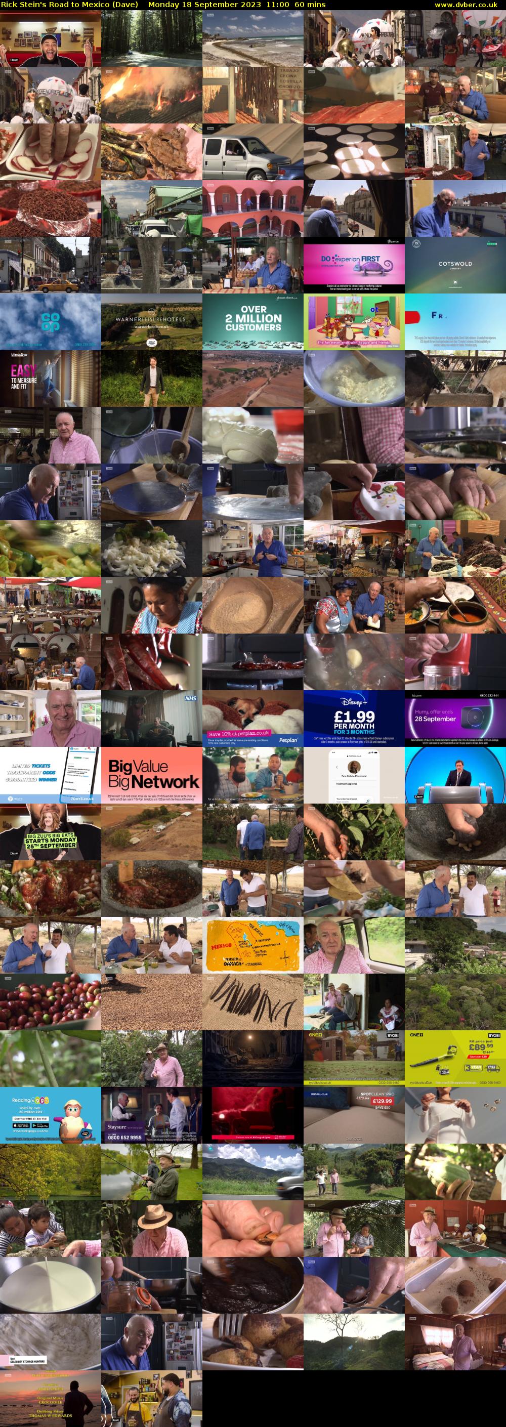 Rick Stein's Road to Mexico (Dave) Monday 18 September 2023 11:00 - 12:00