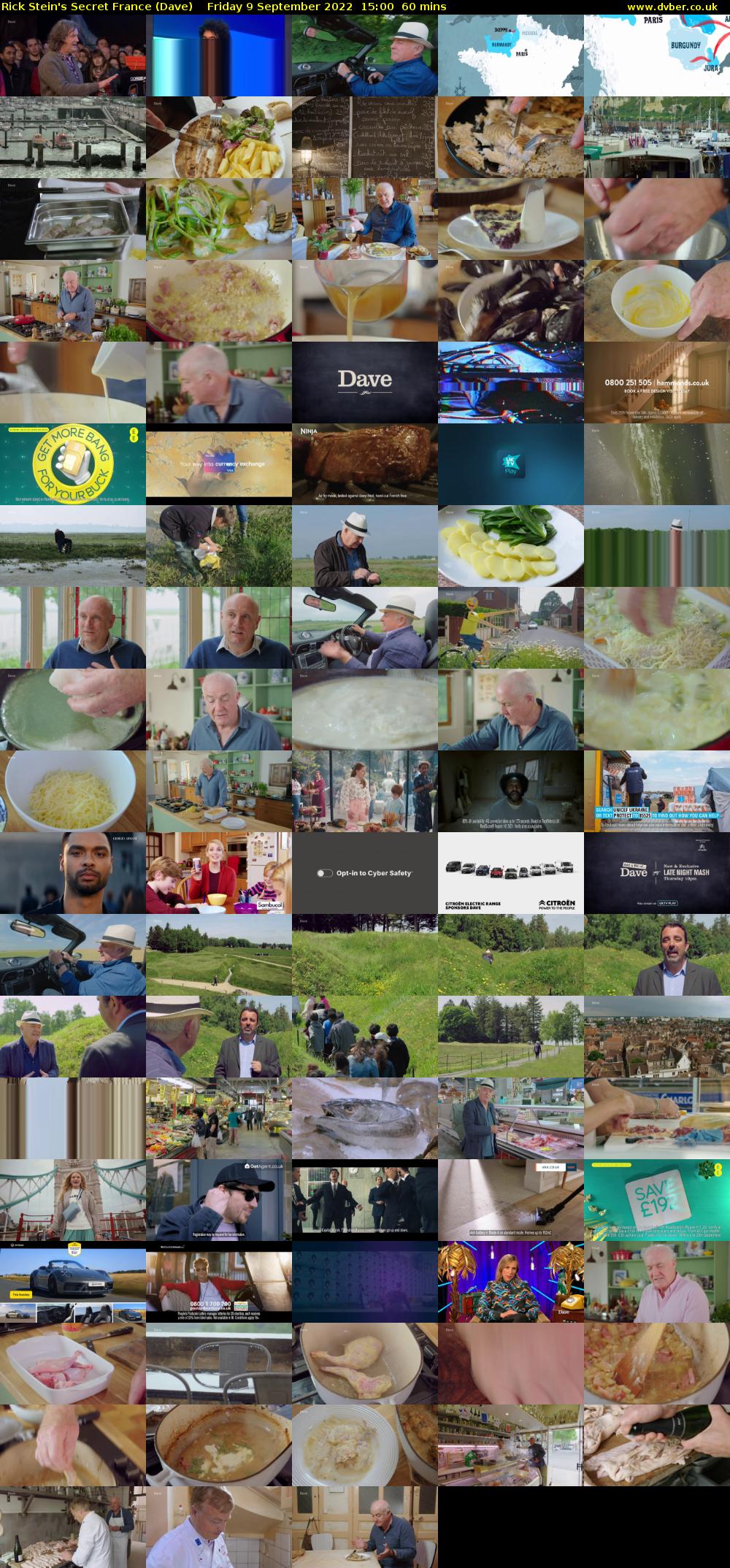 Rick Stein's Secret France (Dave) Friday 9 September 2022 15:00 - 16:00