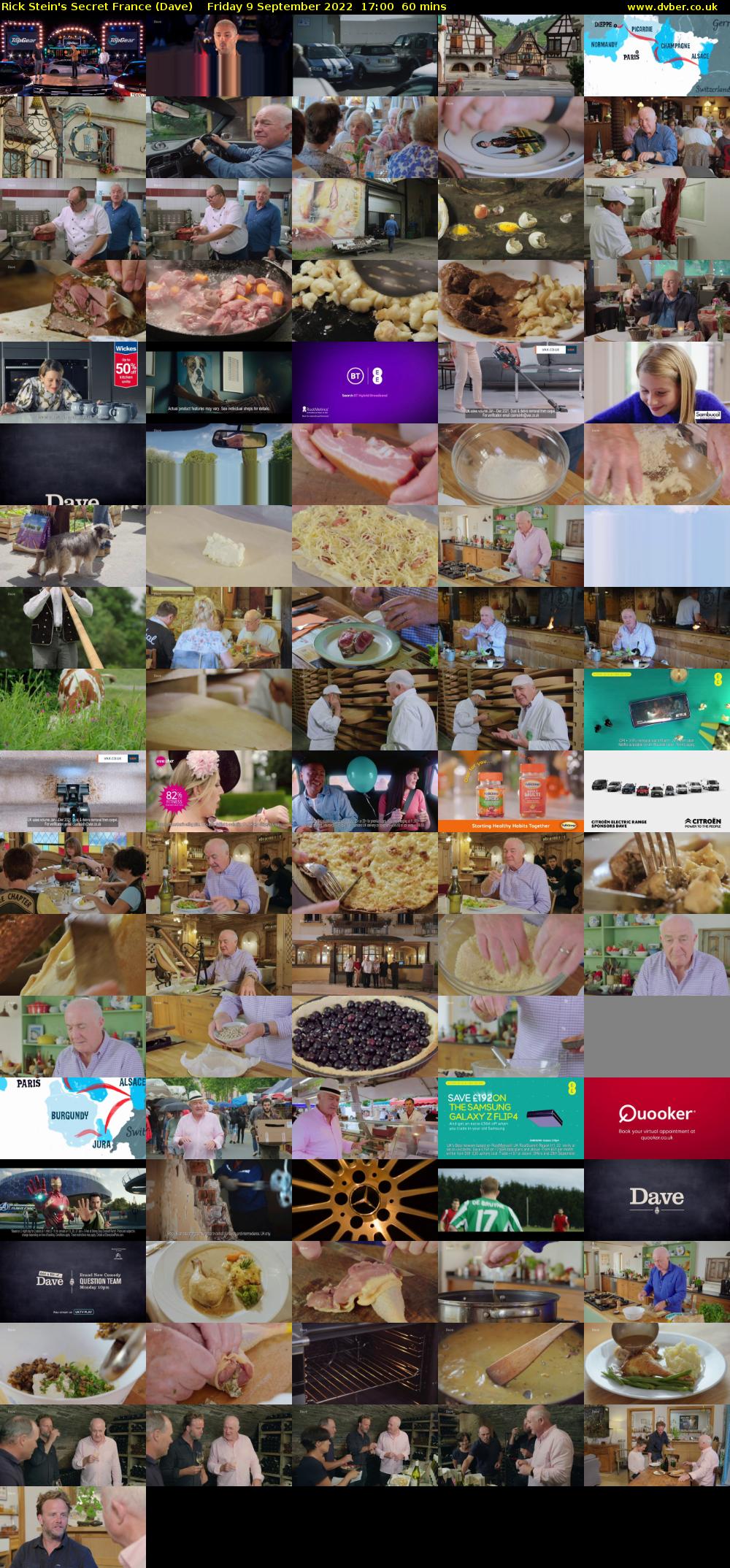 Rick Stein's Secret France (Dave) Friday 9 September 2022 17:00 - 18:00