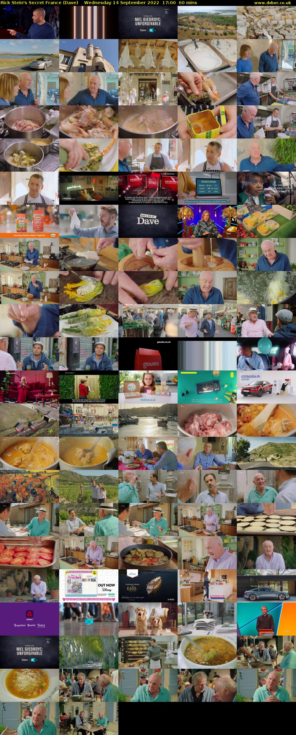 Rick Stein's Secret France (Dave) Wednesday 14 September 2022 17:00 - 18:00