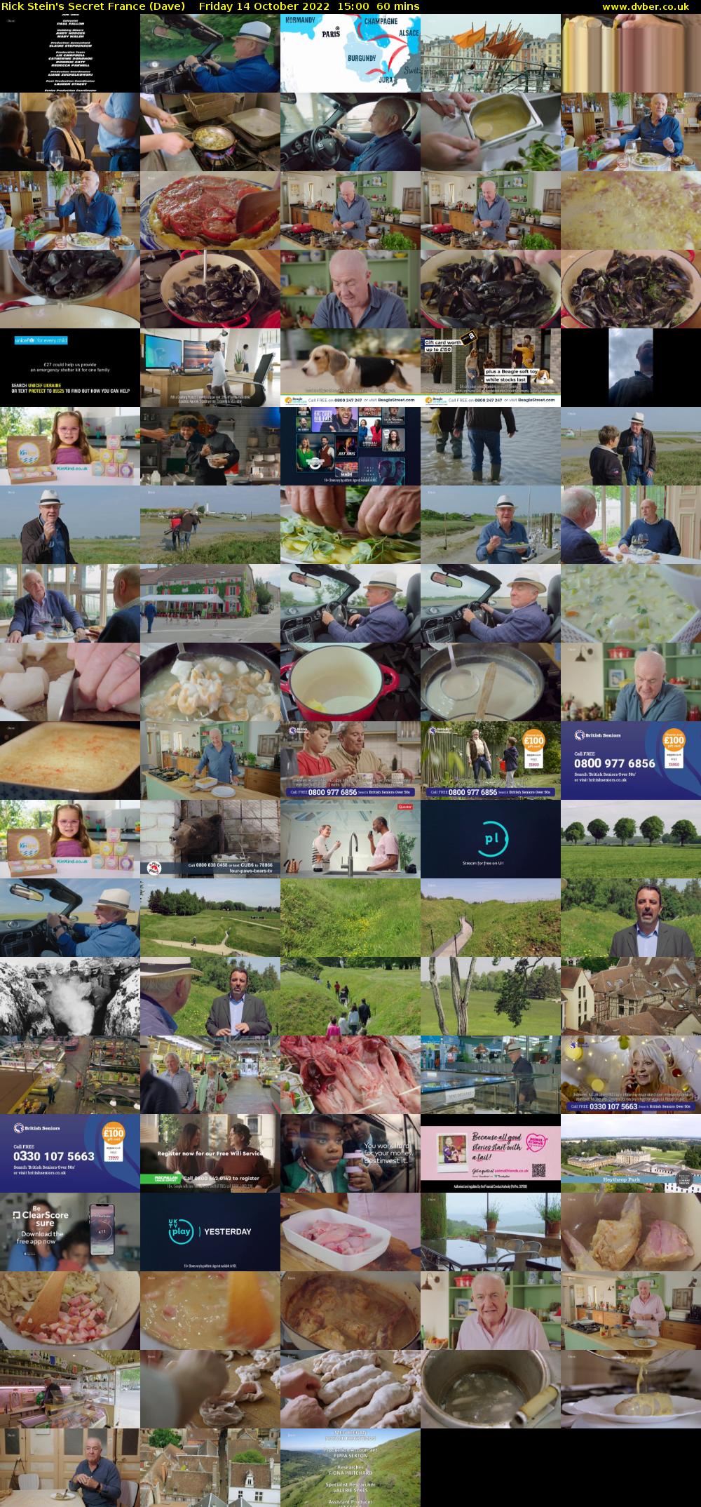 Rick Stein's Secret France (Dave) Friday 14 October 2022 15:00 - 16:00