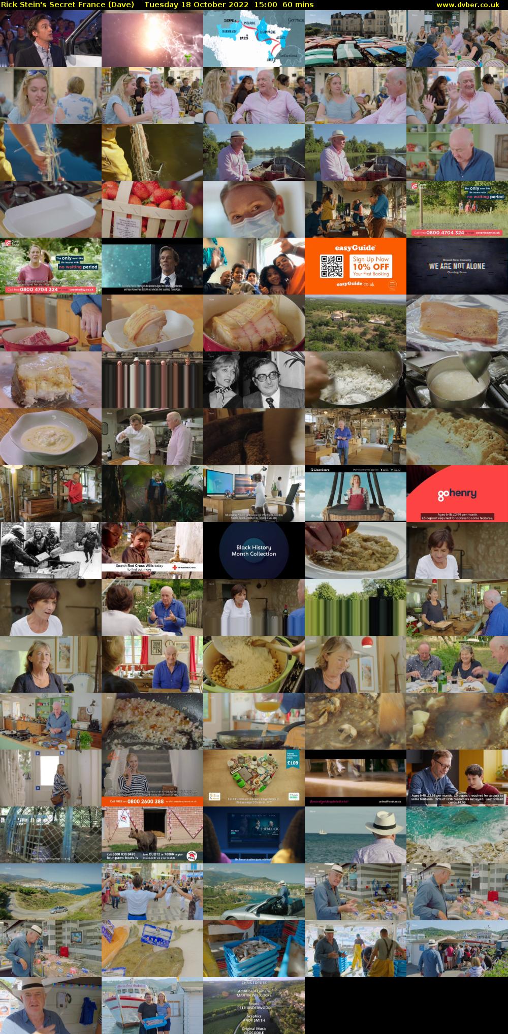 Rick Stein's Secret France (Dave) Tuesday 18 October 2022 15:00 - 16:00