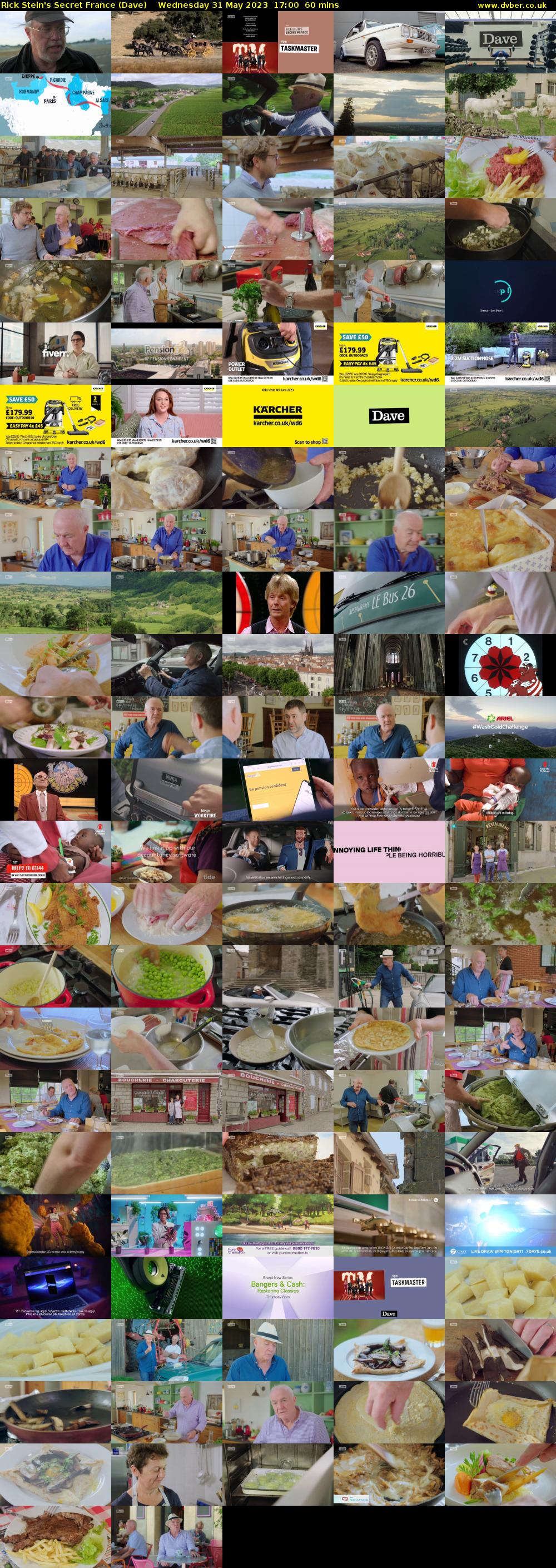 Rick Stein's Secret France (Dave) Wednesday 31 May 2023 17:00 - 18:00