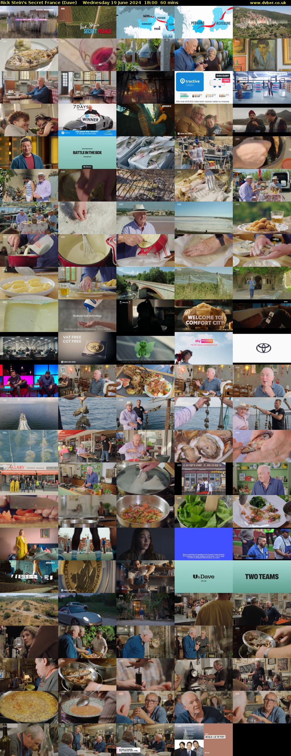 Rick Stein's Secret France (Dave) Wednesday 19 June 2024 18:00 - 19:00