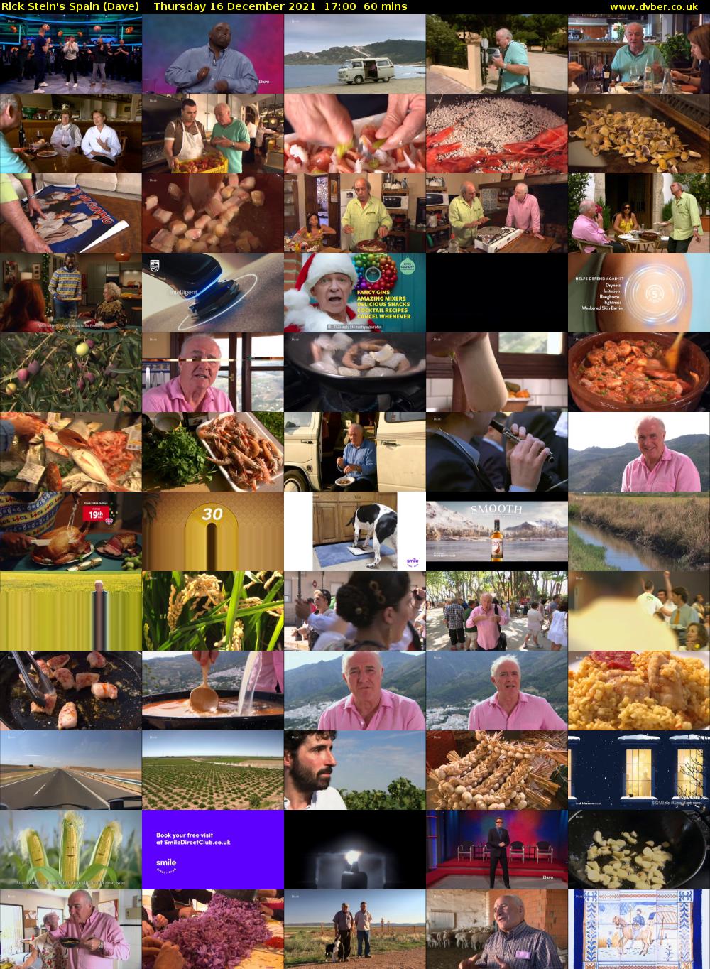 Rick Stein's Spain (Dave) Thursday 16 December 2021 17:00 - 18:00