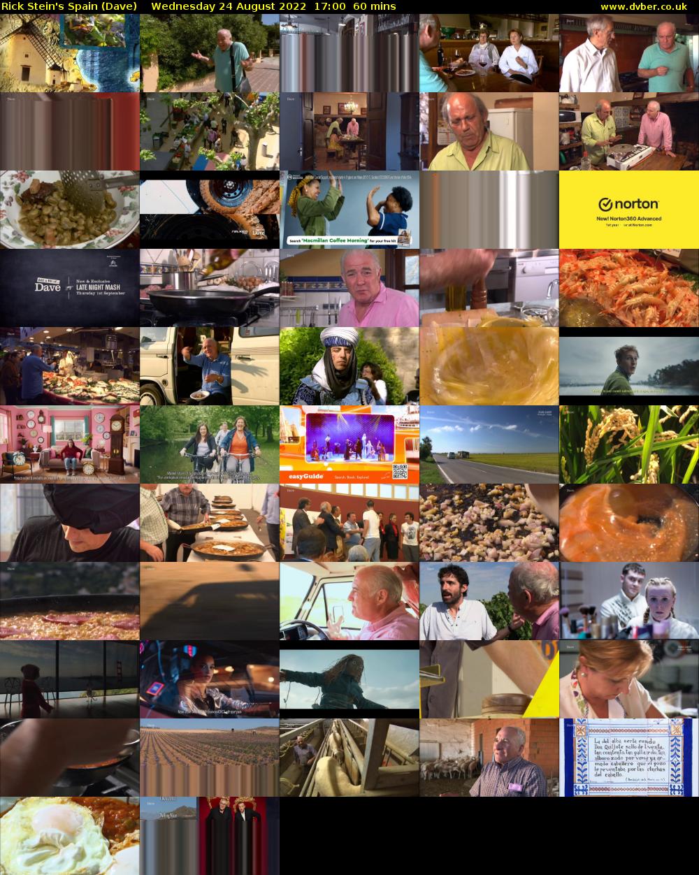 Rick Stein's Spain (Dave) Wednesday 24 August 2022 17:00 - 18:00