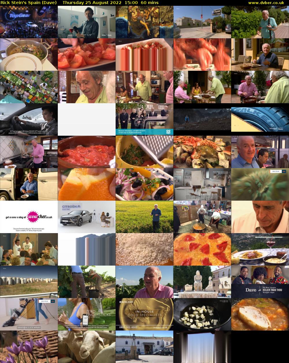 Rick Stein's Spain (Dave) Thursday 25 August 2022 15:00 - 16:00