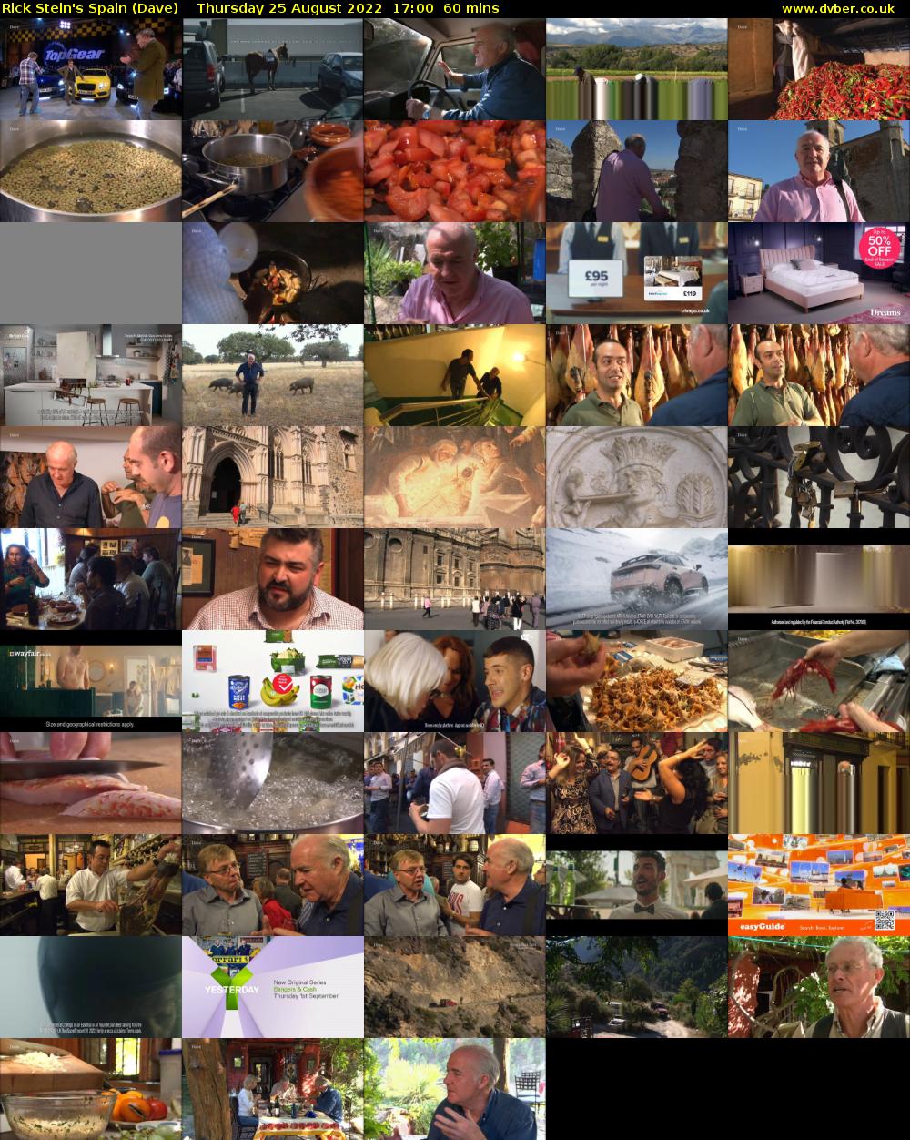 Rick Stein's Spain (Dave) Thursday 25 August 2022 17:00 - 18:00