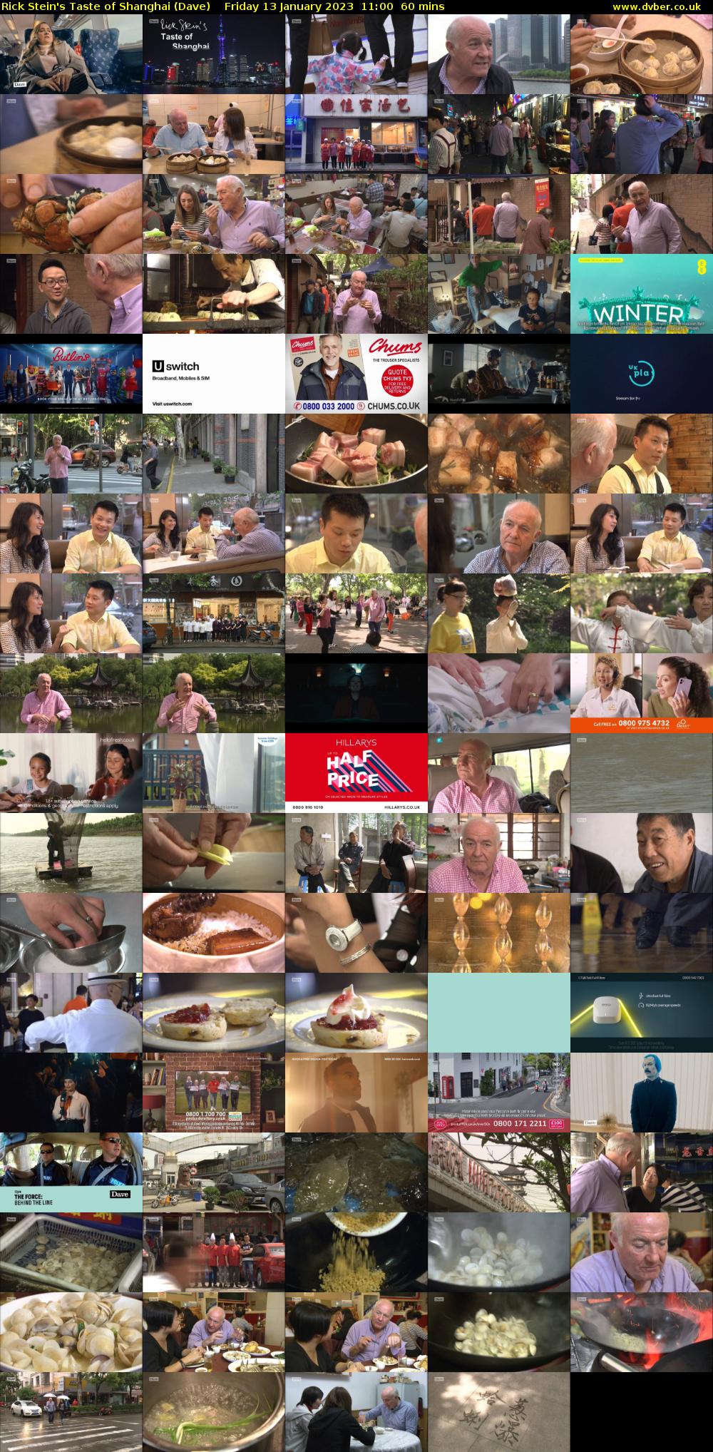 Rick Stein's Taste of Shanghai (Dave) Friday 13 January 2023 11:00 - 12:00