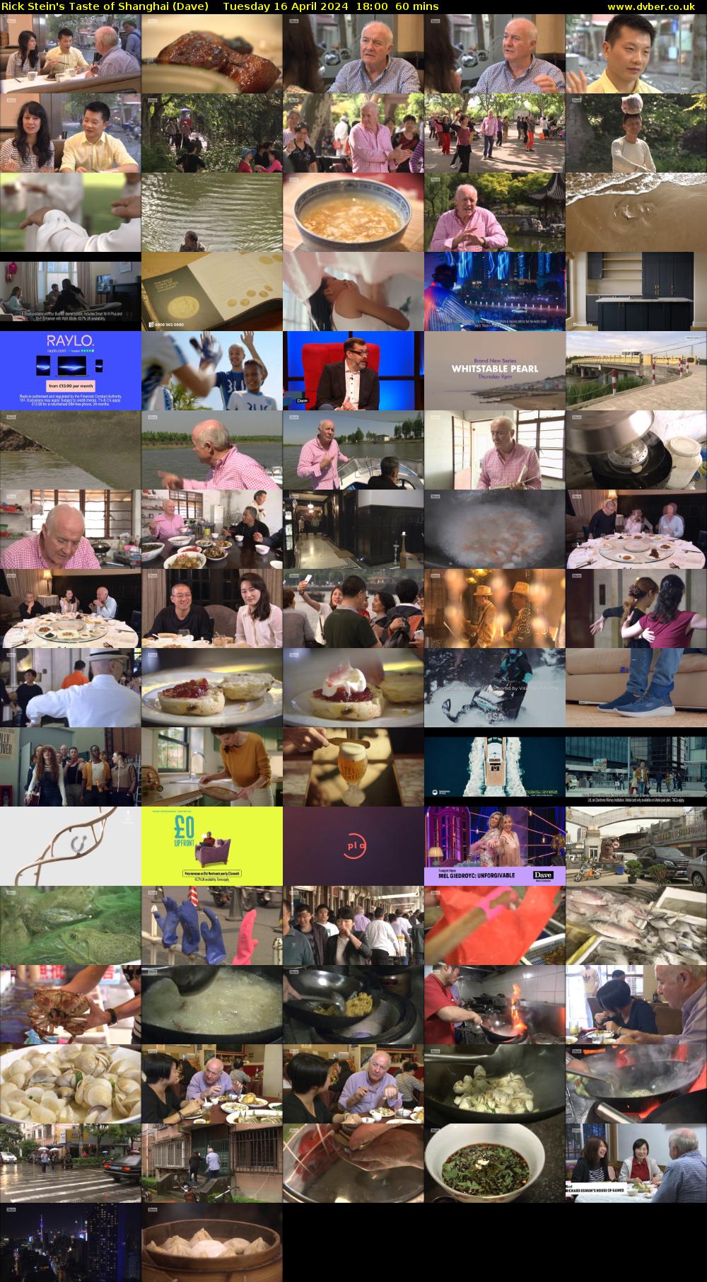 Rick Stein's Taste of Shanghai (Dave) Tuesday 16 April 2024 18:00 - 19:00