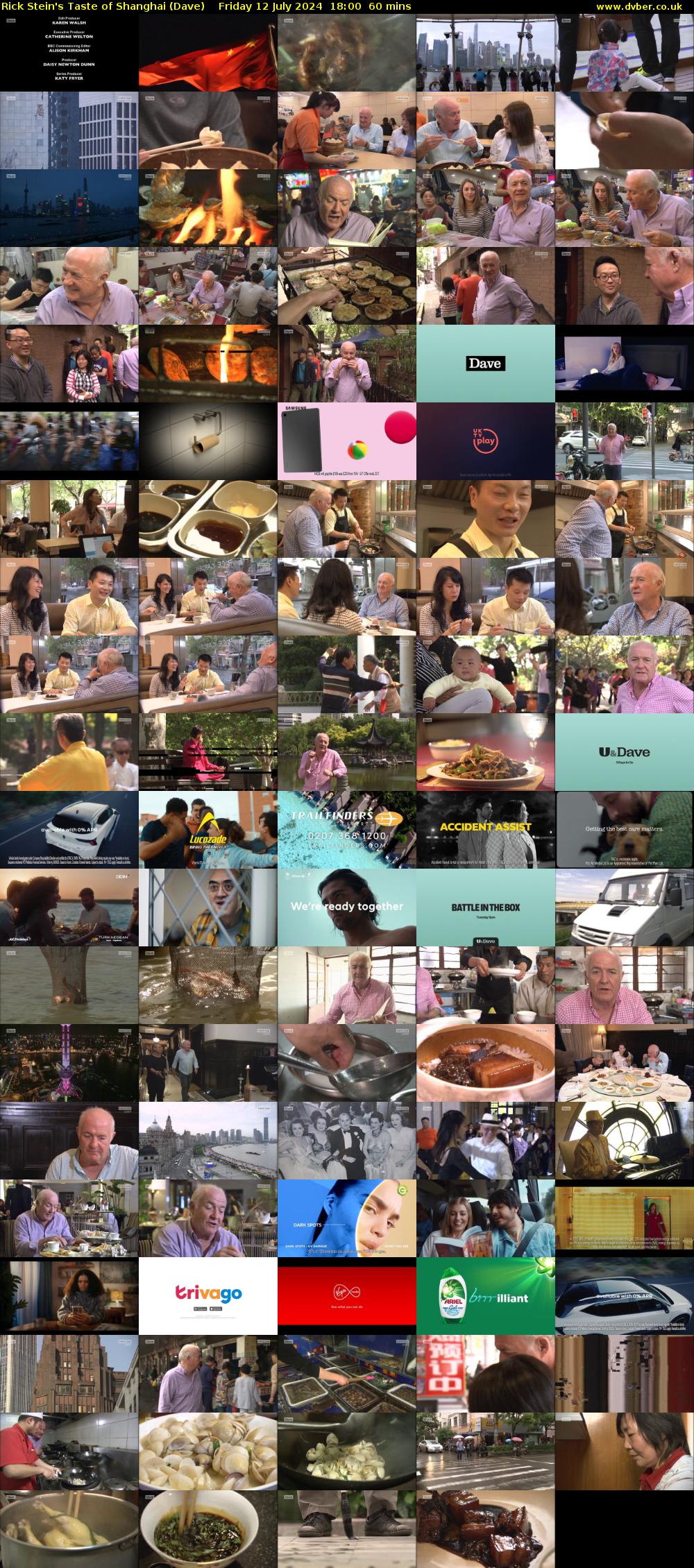Rick Stein's Taste of Shanghai (Dave) Friday 12 July 2024 18:00 - 19:00