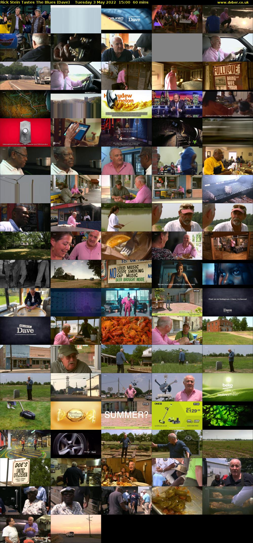 Rick Stein Tastes The Blues (Dave) Tuesday 3 May 2022 15:00 - 16:00