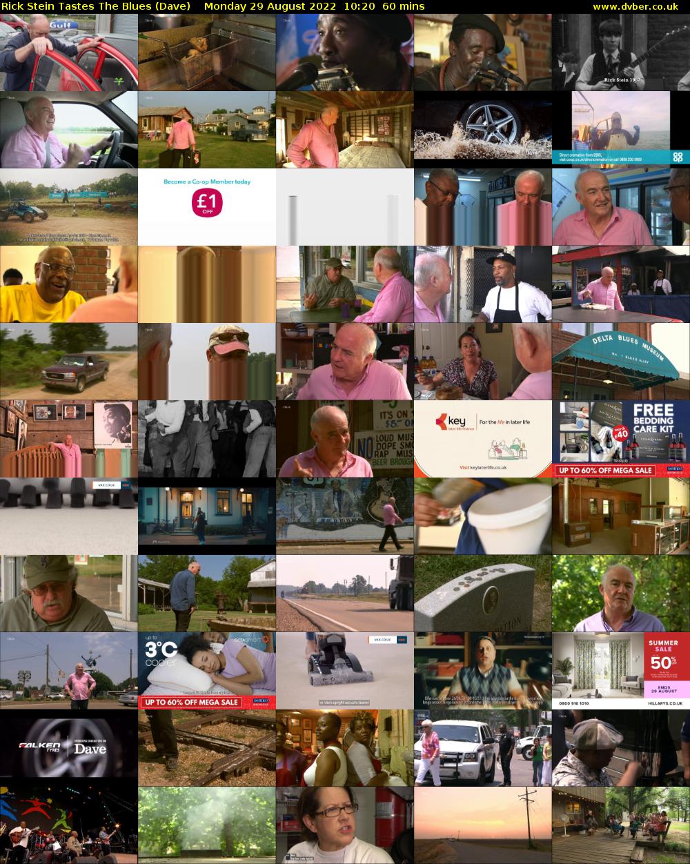 Rick Stein Tastes The Blues (Dave) Monday 29 August 2022 10:20 - 11:20