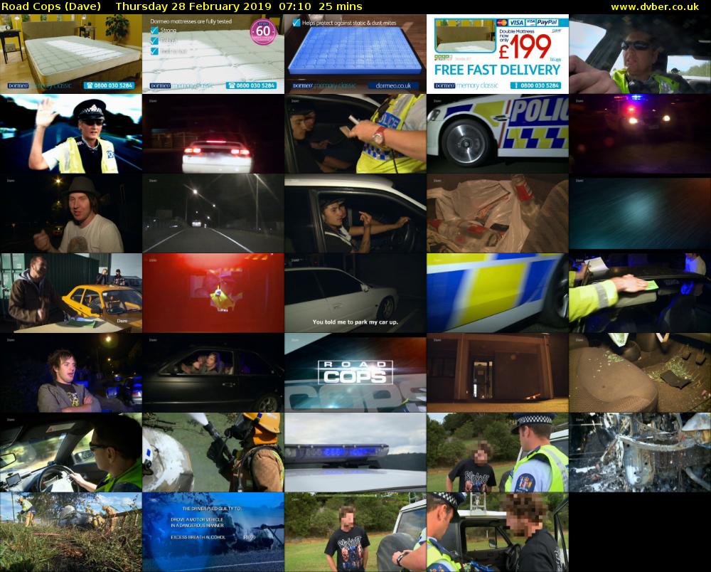 Road Cops (Dave) Thursday 28 February 2019 07:10 - 07:35