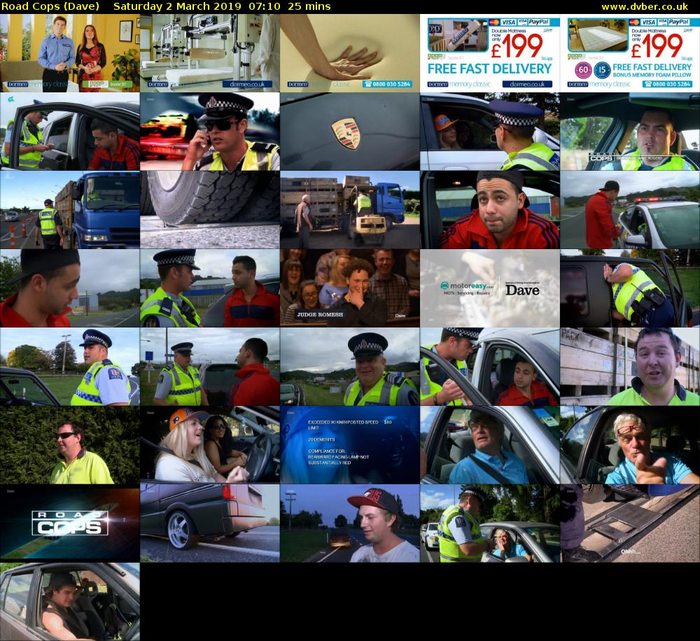 Road Cops (Dave) Saturday 2 March 2019 07:10 - 07:35