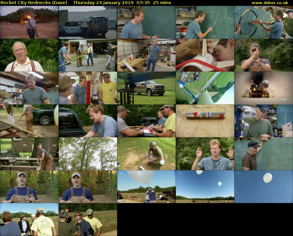 Rocket City Rednecks (Dave) Thursday 24 January 2019 07:35 - 08:00