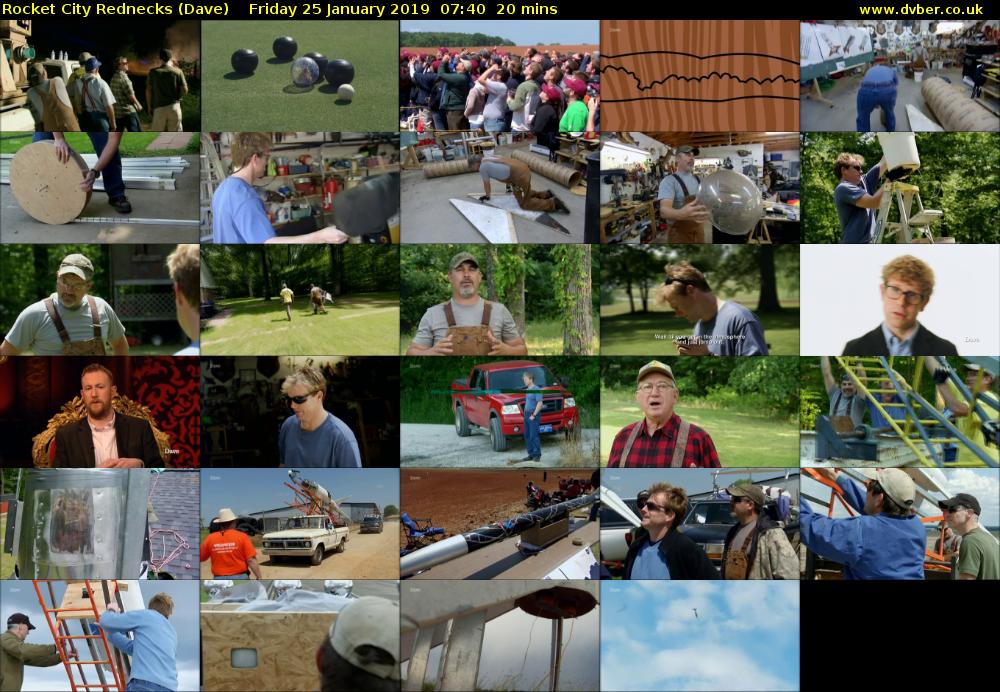 Rocket City Rednecks (Dave) Friday 25 January 2019 07:40 - 08:00