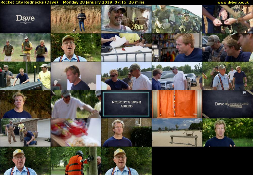 Rocket City Rednecks (Dave) Monday 28 January 2019 07:15 - 07:35