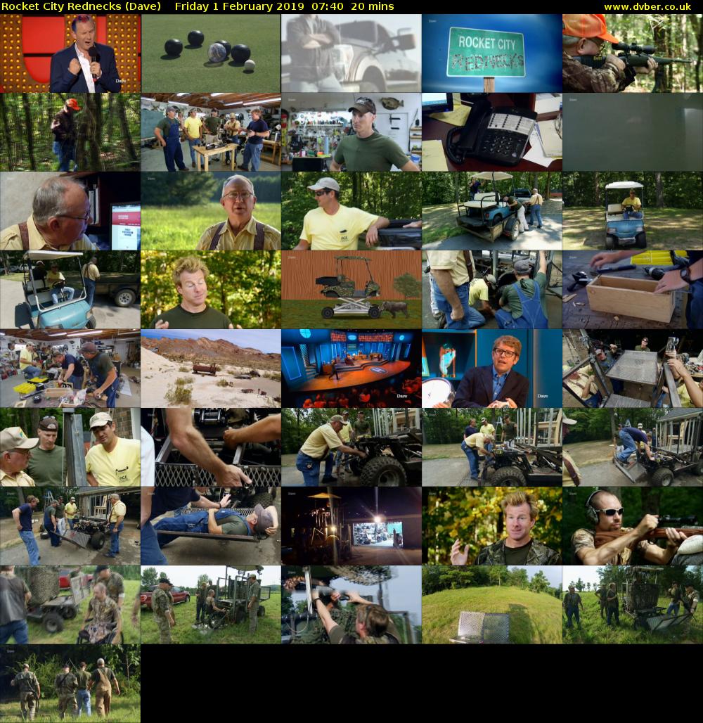 Rocket City Rednecks (Dave) Friday 1 February 2019 07:40 - 08:00