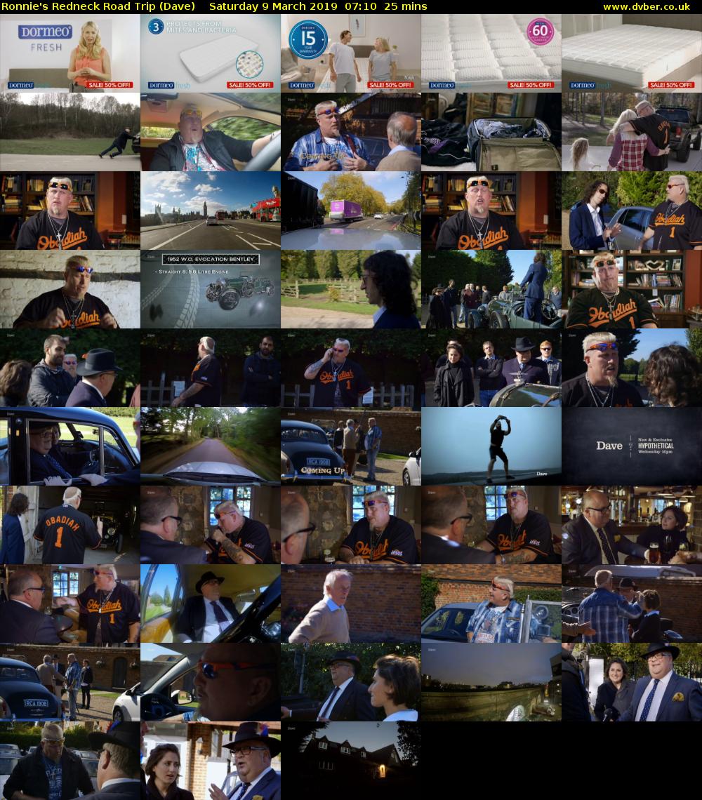 Ronnie's Redneck Road Trip (Dave) Saturday 9 March 2019 07:10 - 07:35