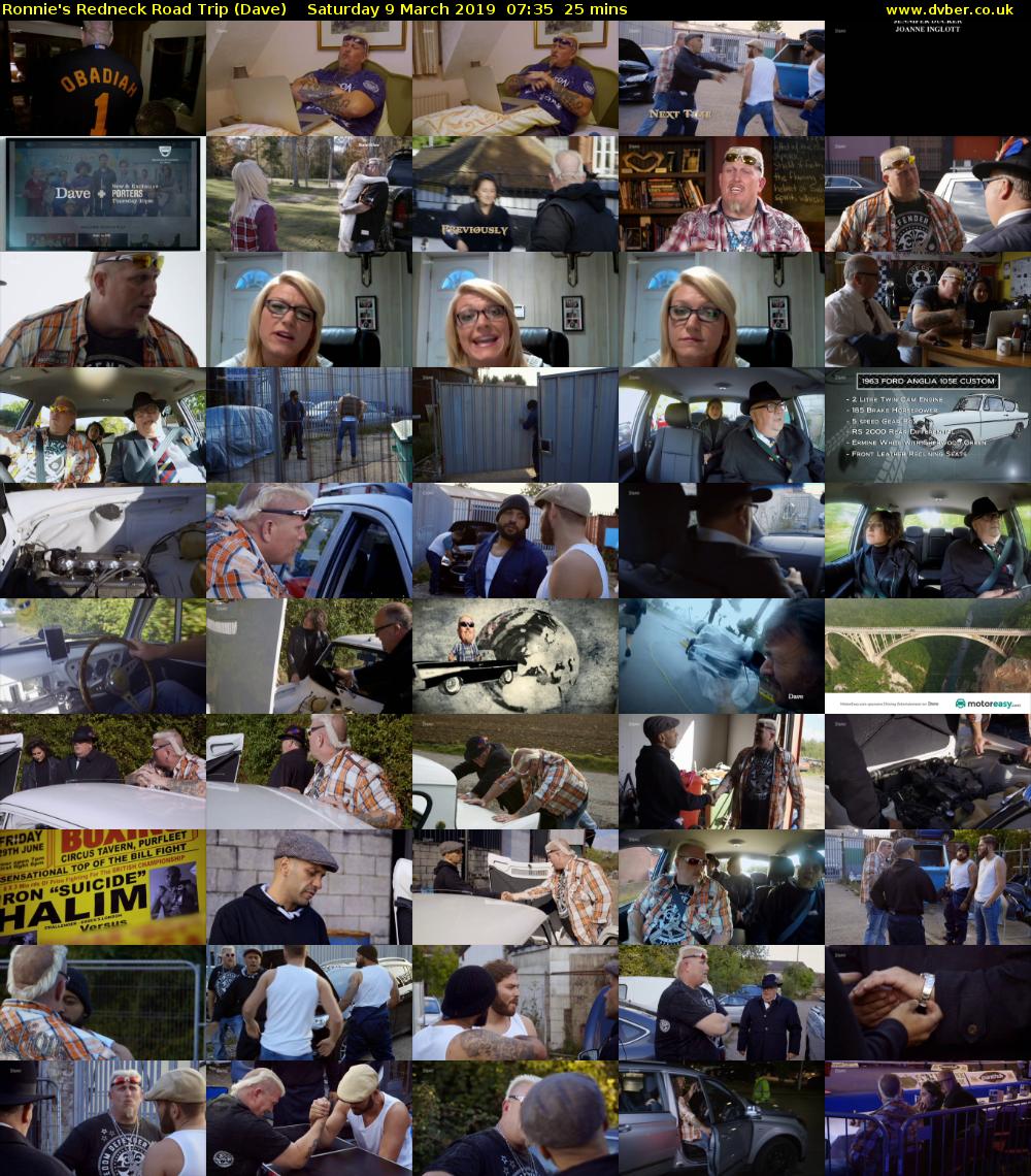 Ronnie's Redneck Road Trip (Dave) Saturday 9 March 2019 07:35 - 08:00