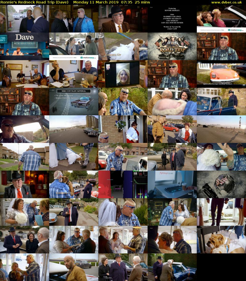 Ronnie's Redneck Road Trip (Dave) Monday 11 March 2019 07:35 - 08:00