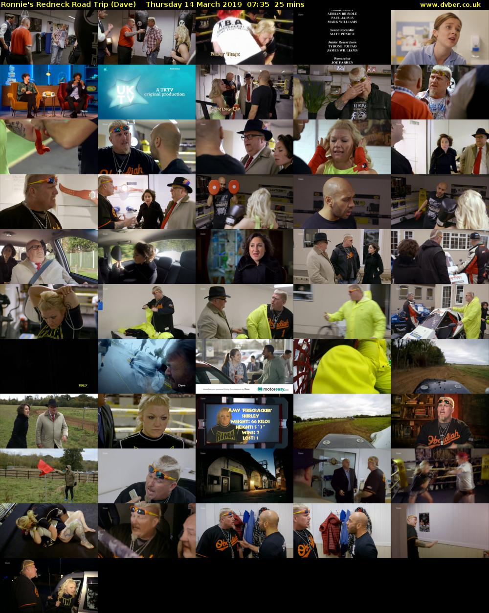 Ronnie's Redneck Road Trip (Dave) Thursday 14 March 2019 07:35 - 08:00