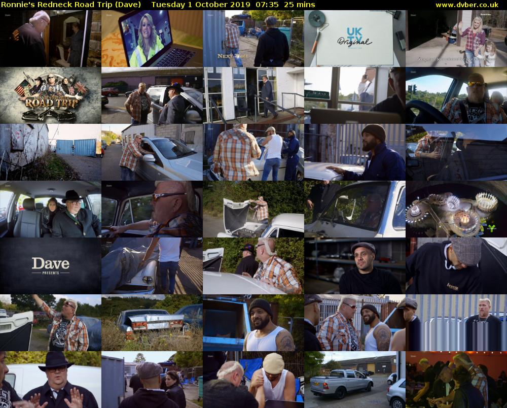 Ronnie's Redneck Road Trip (Dave) Tuesday 1 October 2019 07:35 - 08:00