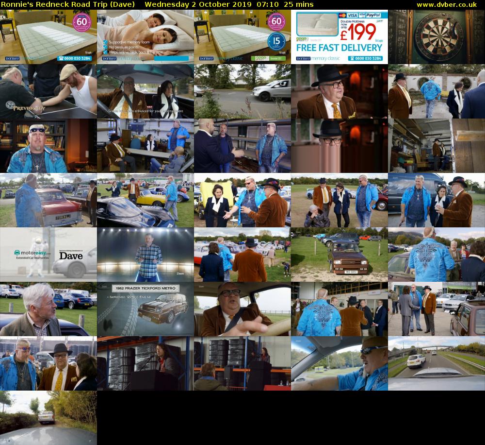Ronnie's Redneck Road Trip (Dave) Wednesday 2 October 2019 07:10 - 07:35