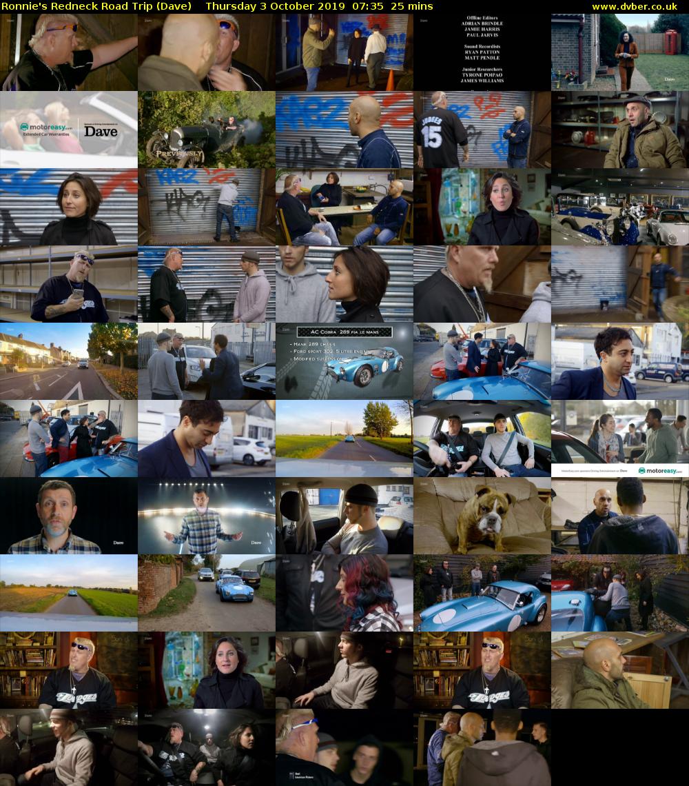 Ronnie's Redneck Road Trip (Dave) Thursday 3 October 2019 07:35 - 08:00