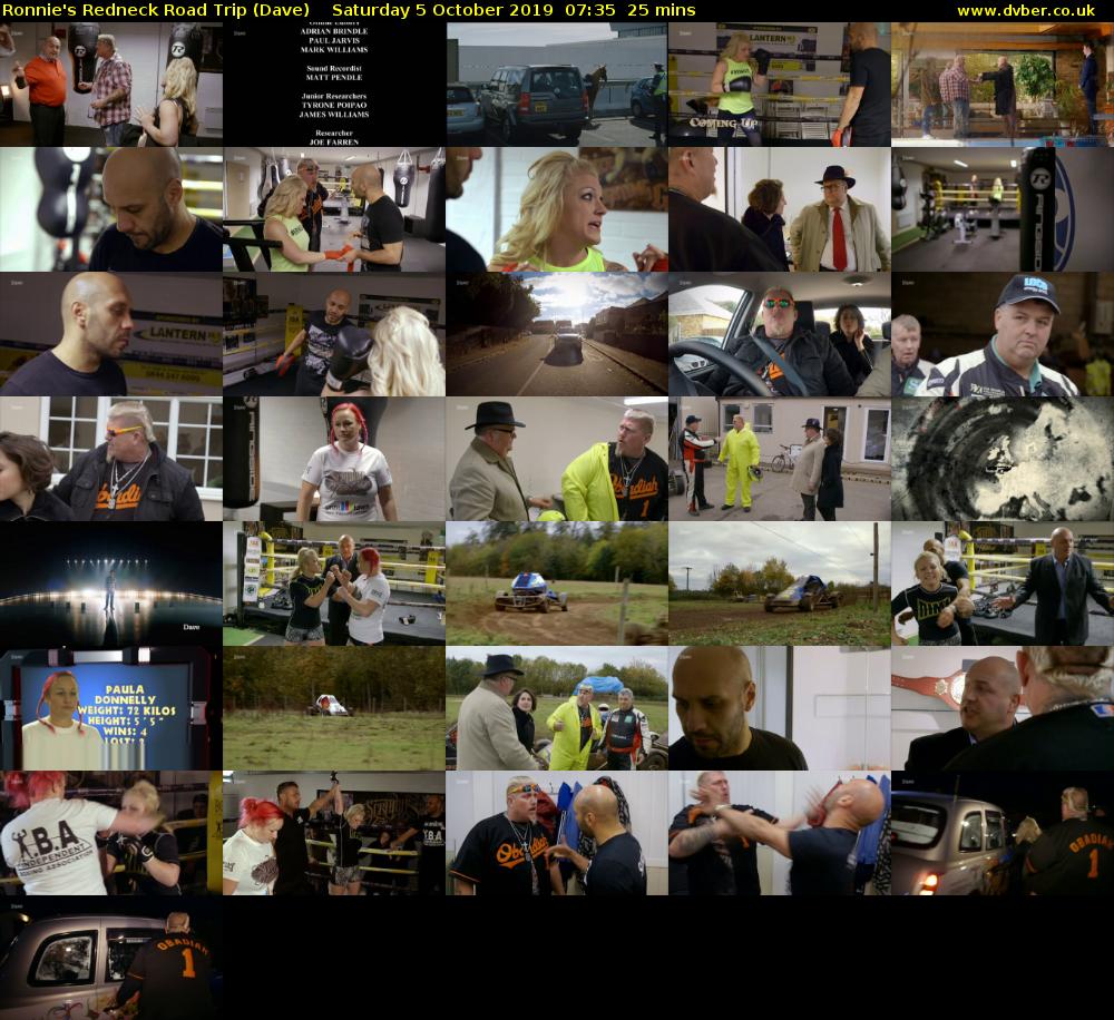 Ronnie's Redneck Road Trip (Dave) Saturday 5 October 2019 07:35 - 08:00