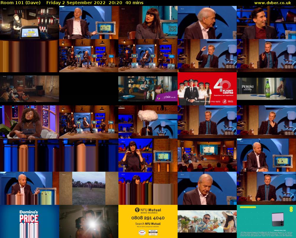 Room 101 (Dave) Friday 2 September 2022 20:20 - 21:00