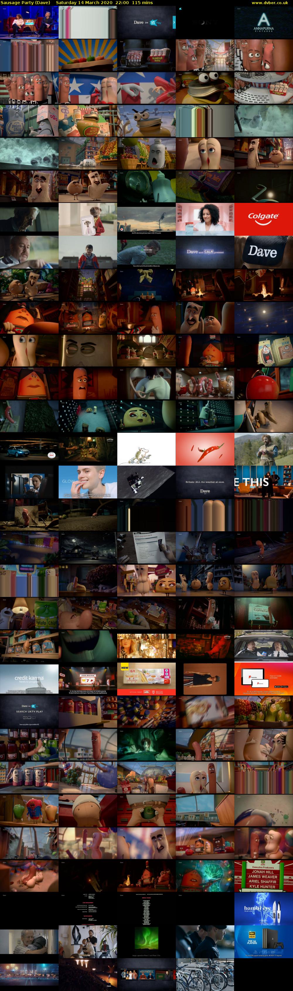 Sausage Party (Dave) Saturday 14 March 2020 22:00 - 23:55