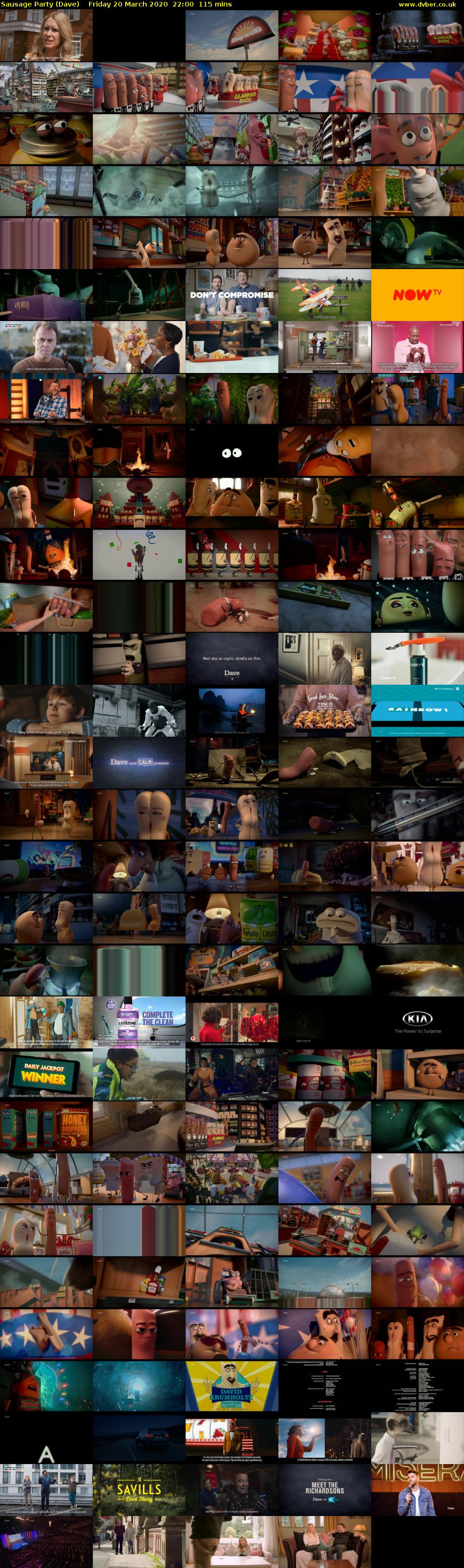 Sausage Party (Dave) Friday 20 March 2020 22:00 - 23:55
