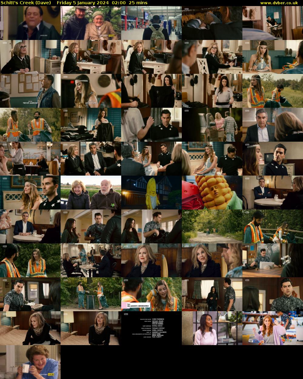 Schitt's Creek (Dave) Friday 5 January 2024 02:00 - 02:25