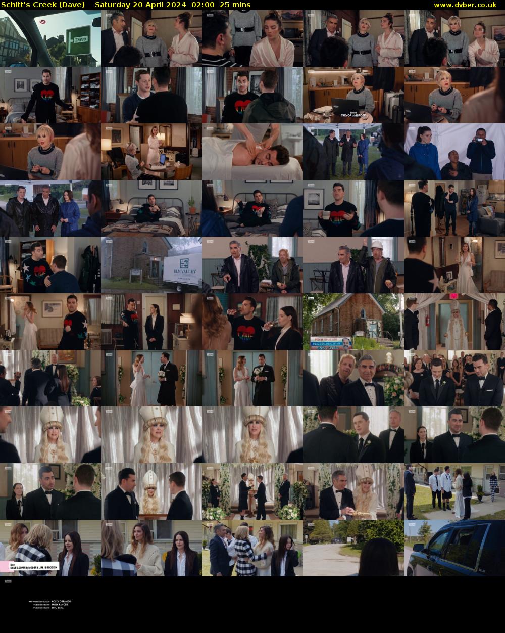Schitt's Creek (Dave) Saturday 20 April 2024 02:00 - 02:25