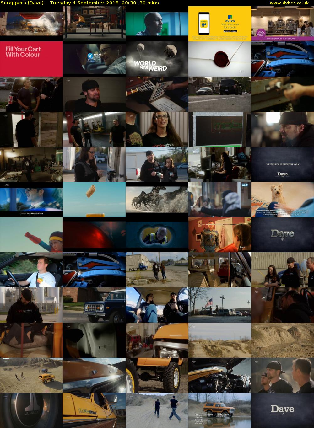 Scrappers (Dave) Tuesday 4 September 2018 20:30 - 21:00