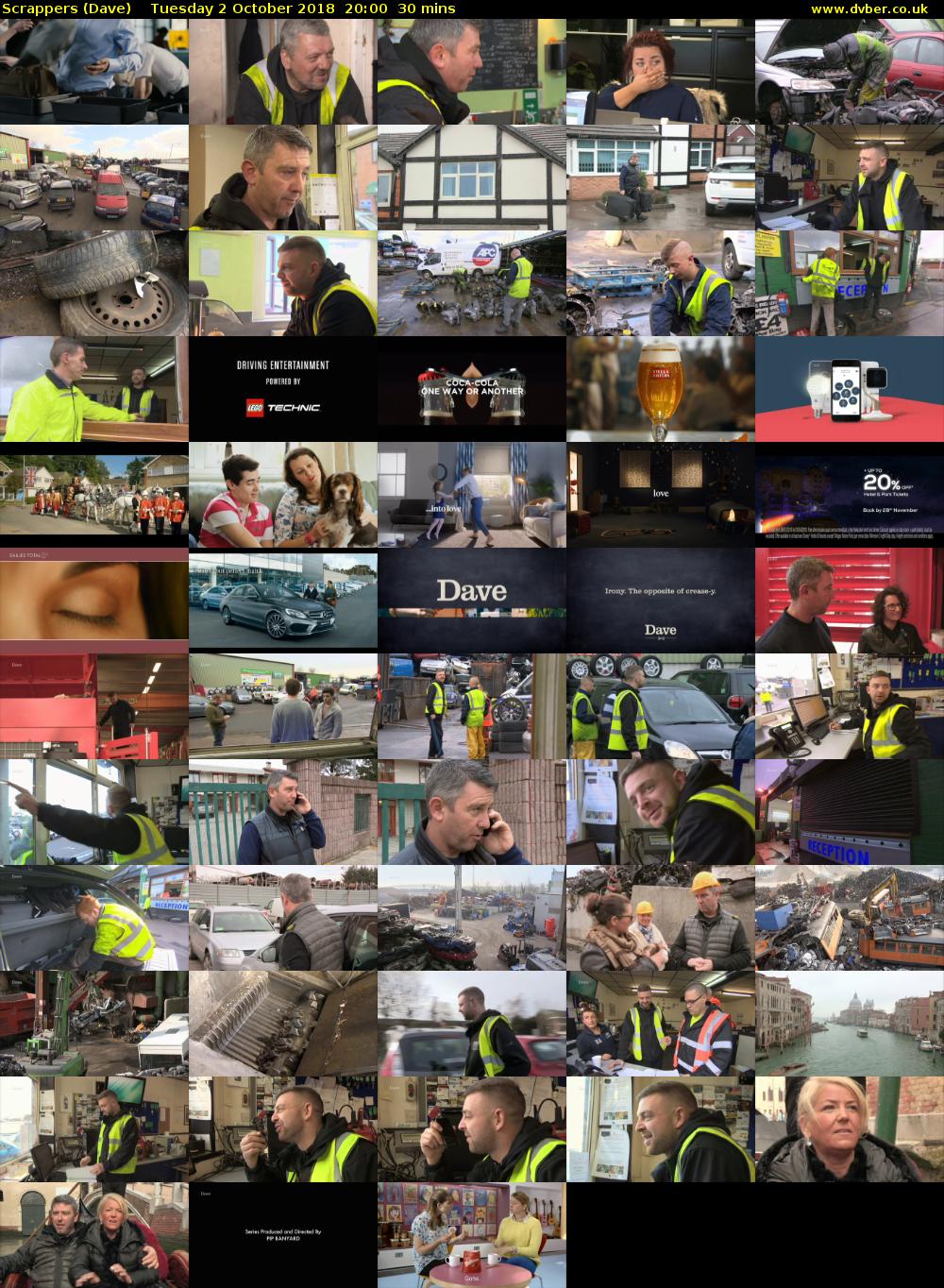 Scrappers (Dave) Tuesday 2 October 2018 20:00 - 20:30
