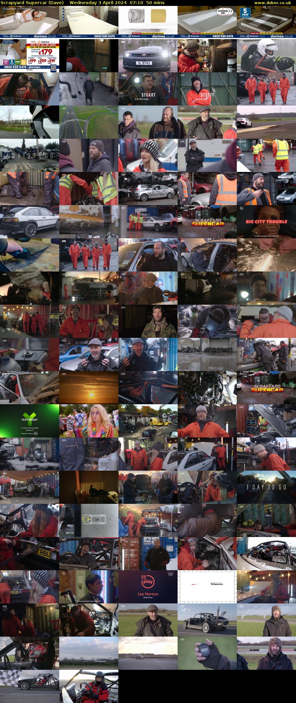 Scrapyard Supercar (Dave) Wednesday 3 April 2024 07:10 - 08:00