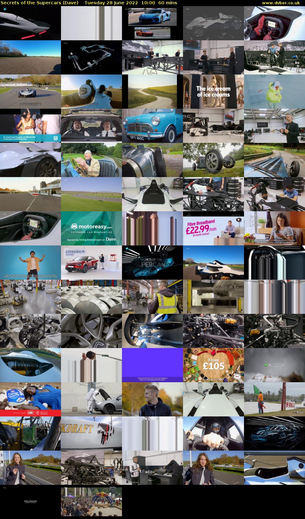 Secrets of the Supercars (Dave) Tuesday 28 June 2022 10:00 - 11:00