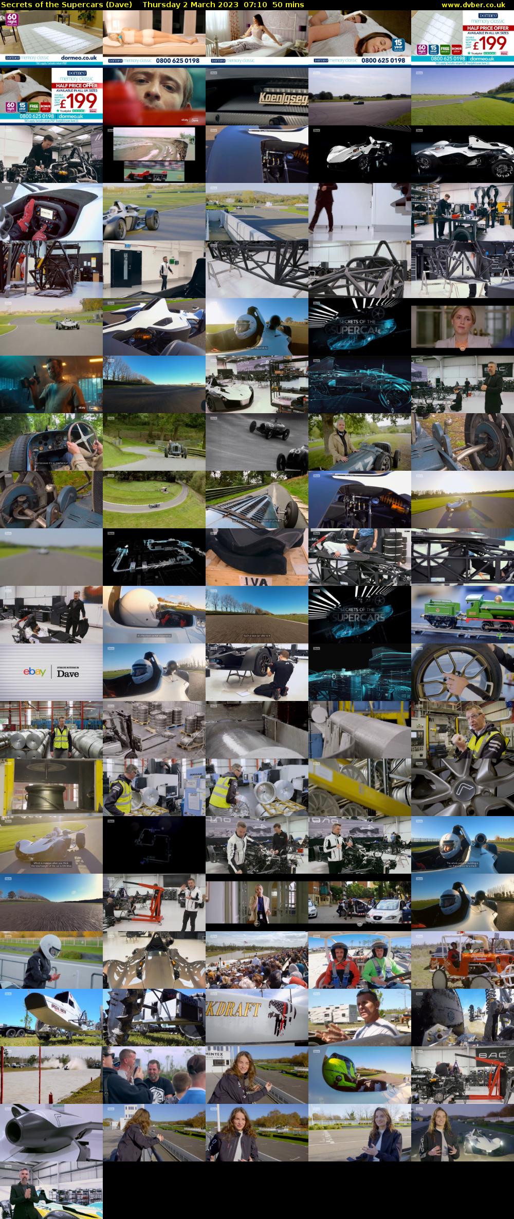 Secrets of the Supercars (Dave) Thursday 2 March 2023 07:10 - 08:00