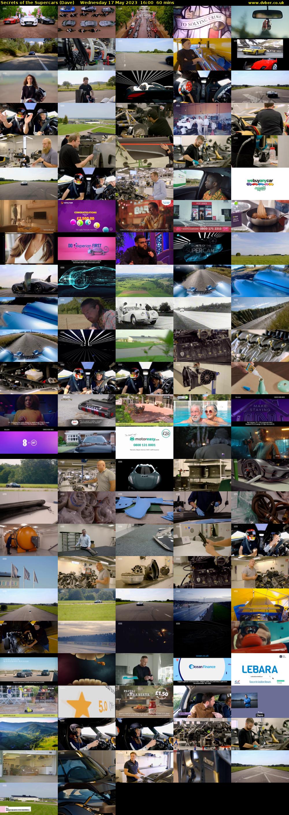 Secrets of the Supercars (Dave) Wednesday 17 May 2023 16:00 - 17:00