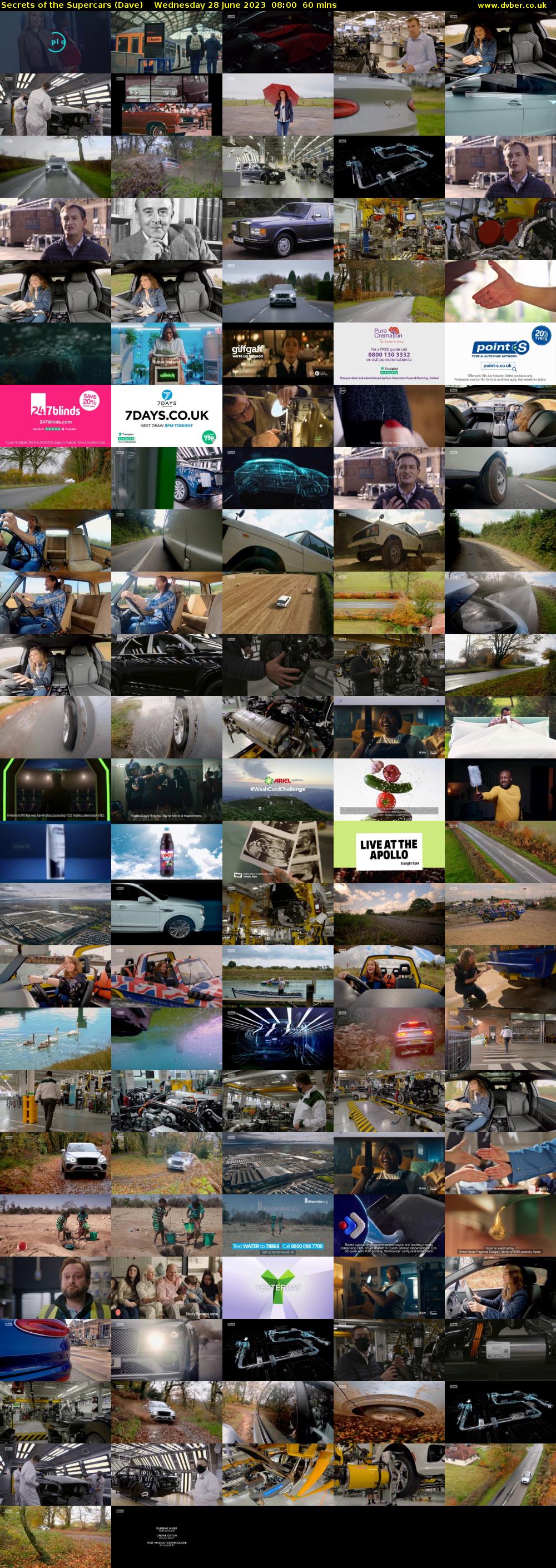 Secrets of the Supercars (Dave) Wednesday 28 June 2023 08:00 - 09:00