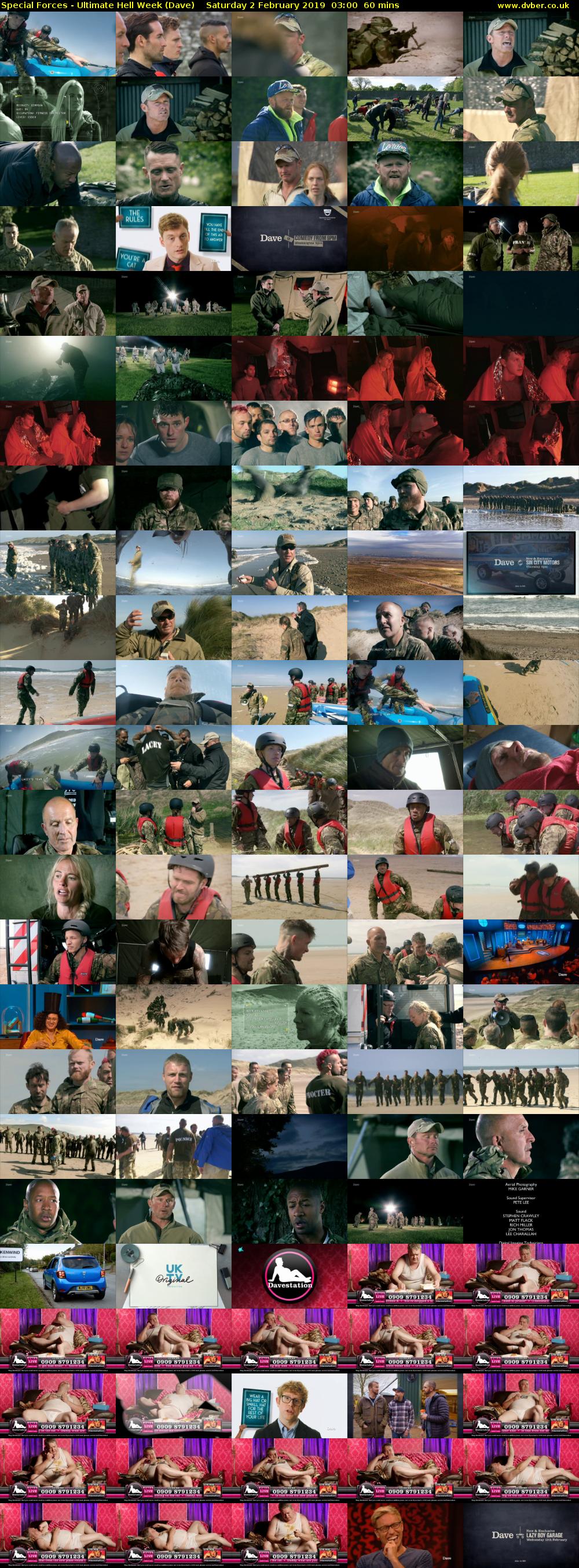 Special Forces - Ultimate Hell Week (Dave) Saturday 2 February 2019 03:00 - 04:00